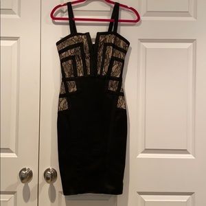 Contemporary black & lace dress